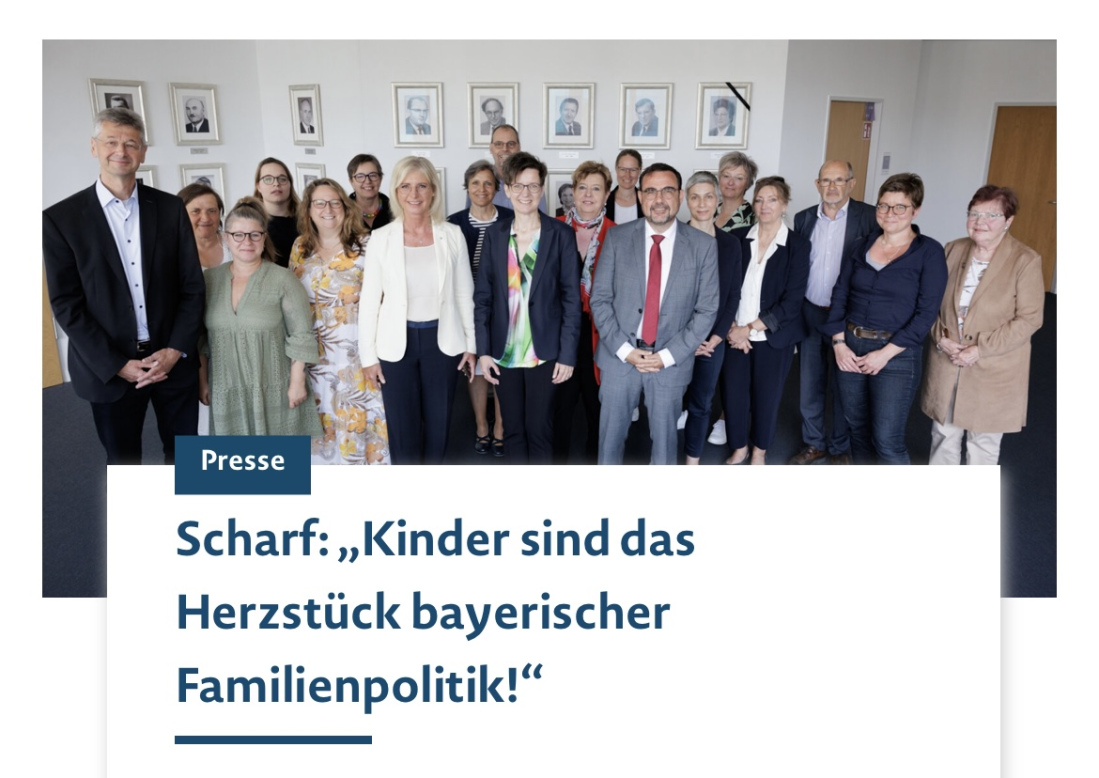 Familiengipfel im bayerischen Staatsministerium für Familie, Arbeit und Soziales