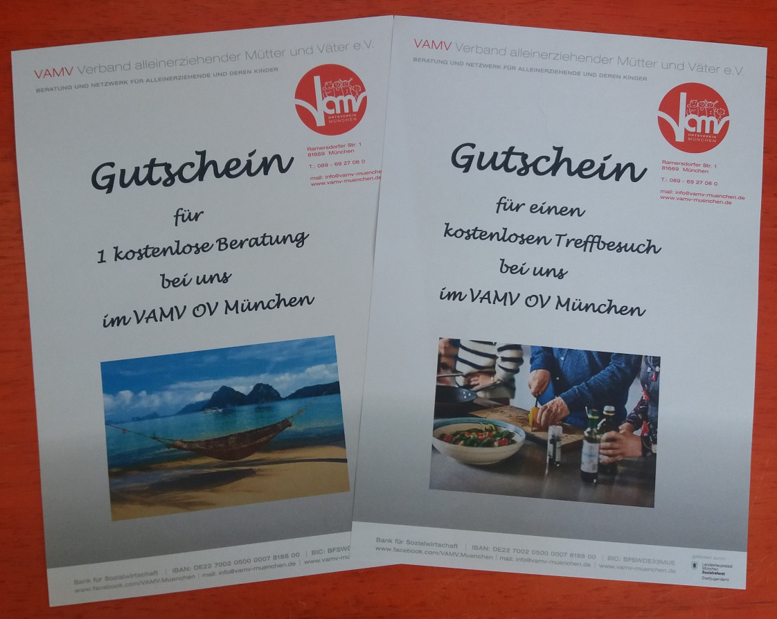 Gutscheine für Treff und Beratung